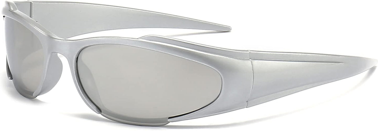 lunettes de soleil de style futuristic shield