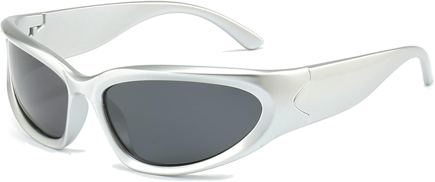 lunettes de soleil de style futuristic shield