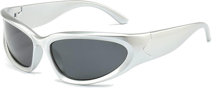 lunettes de soleil de style futuristic shield