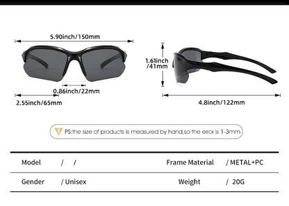 Lunettes de Sport "Aero" à Large Champ de Vision